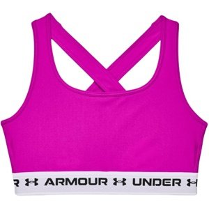 Dámská kompresní podprsenka Under Armour Crossback Mid Bra - meteor pink - XS - 1361034-660