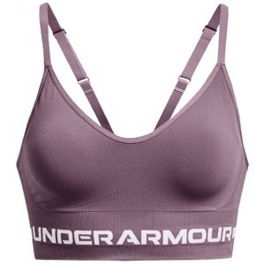 Dámská kompresní podprsenka Under Armour Seamless Low Long Bra - misty purple - M - 1357719-500