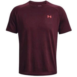 Pánské triko Under Armour Tech 2.0 SS Tee Novelty - dark maroon - L - 1345317-601