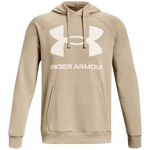 Pánská mikina Under Armour Rival Fleece Big Logo HD - khaki base - M - 1357093-290