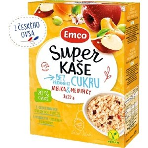 Emco Super kaše 3x55 g - jablka/meruňky