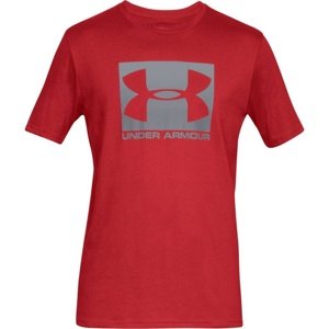 Pánské triko Under Armour Boxed Sportstyle SS - red /  / steel - XXL - 1329581-600