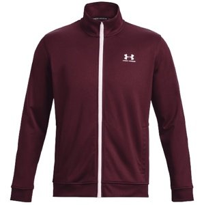 Pánská mikina/bunda Under Armour SPORTSTYLE TRICOT JACKET - dark maroon - L - 1329293-600