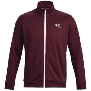 Pánská mikina/bunda Under Armour SPORTSTYLE TRICOT JACKET - dark maroon - XL - 1329293-600