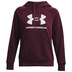 Dámská mikina Under Armour Rival Fleece Big Logo Hdy - dark maroon - XL - 1379501-600