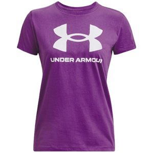 Dámské triko Under Armour Live Sportstyle Graphic SSC - cassis - XL - 1356305-580