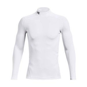 Pánské zimní kompresní triko Under Armour CG Armour Comp Mock - white - XS - 1366072-100