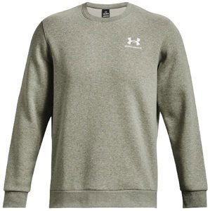 Pánská mikina Under Armour Essential Fleece Crew - grove green - S - 1374250-505