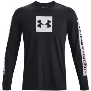 Pánské bavlněné tričko Under Armour Camo Boxed Sportstyle LS - black - XL - 1366464-002