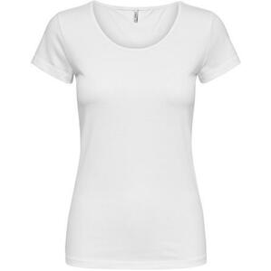 ONLY Dámské triko ONLLIVE LOVE LIFE Tight Fit 15205059 White XL