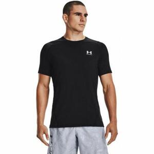 Under Armour Pánské triko HG Armour Fitted SS black M, Černá