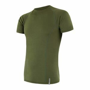 SENSOR MERINO ACTIVE pánské triko kr.rukáv safari green Velikost: L