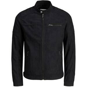 Jack&Jones Pánská bunda JJEROCKY 12147218 Jet Black S