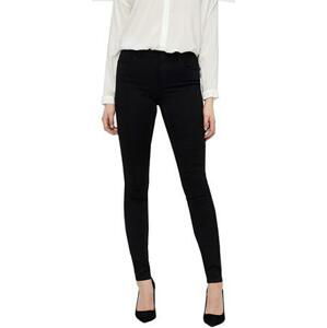 Vero Moda Dámské slim fit džíny VMSEVEN 10183384 Black XS/32