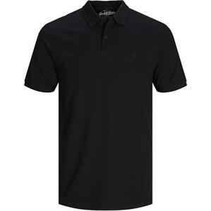 Jack&Jones Pánské polo triko Slim Fit JJEBASIC 12136516 Black S