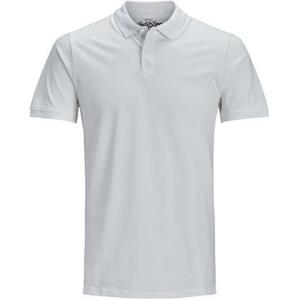 Jack&Jones Pánské polo triko Slim Fit JJEBASIC 12136516 White S