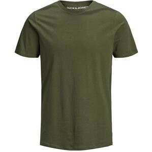 Jack&Jones Pánské triko JJEORGANIC Slim Fit 12156101 Olive Night XL