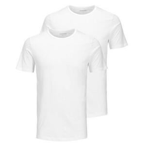 Jack&Jones 2 PACK - pánské triko JACBASIC Regular Fit 12133913 White L