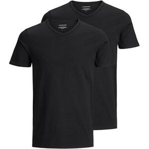 Jack&Jones 2 PACK - pánské triko JACBASIC Regular Fit 12133914 Black XXL