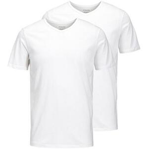 Jack&Jones 2 PACK - pánské triko JACBASIC Regular Fit 12133914 White M