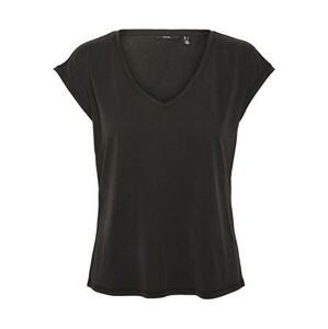 Vero Moda Dámské triko VMFILLI Relaxed Fit 10247666 Black XL