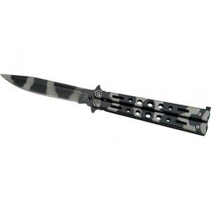 Joker motýlek stainless steel black camo 100 mm