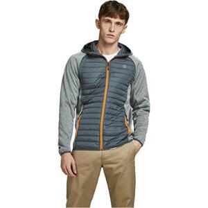 Jack&Jones Pánská bunda JJEMULTI 12182242 Grey Melange M