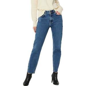 Jacqueline de Yong Dámské džíny JDYKAJA LIFE Straight Fit 15216501 Medium Blue Denim 25/32