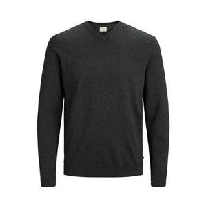 Jack&Jones Pánský svetr JJEBASIC 12137194 Dark Grey Melange M