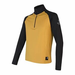 SENSOR COOLMAX THERMO pánská mikina zip mustard/černá Velikost: M