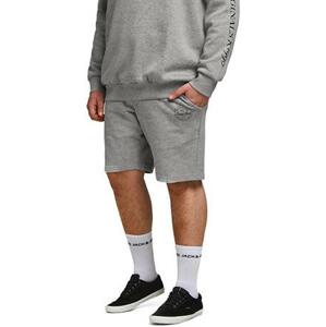 Jack&Jones PLUS Pánské kraťasy JJI SHARK 12187092 Light Grey Melange 44