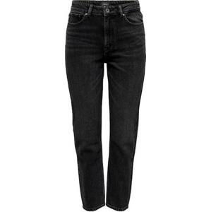 ONLY Dámské džíny ONLEMILY LIFE Straight Fit 15235780 Black Denim 28/32