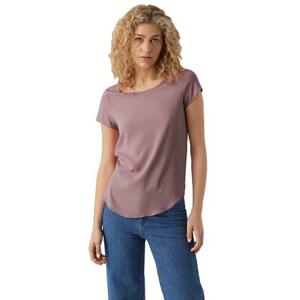 Vero Moda Dámské triko VMBECCA Regular Fit 10248152 Elderberry XS