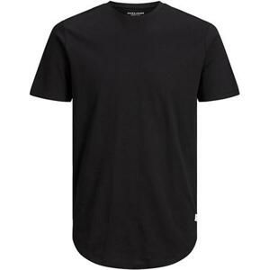 Jack&Jones Pánské triko JJENOA Long Line Fit 12113648 Black L