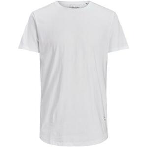 Jack&Jones Pánské triko JJENOA Long Line Fit 12113648 White M