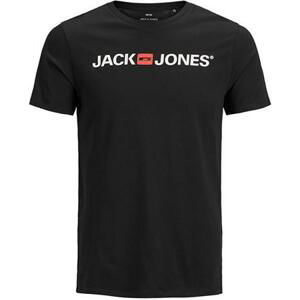 Jack&Jones PLUS Pánské triko JJECORP Regular Fit 12184987 Black 5XL