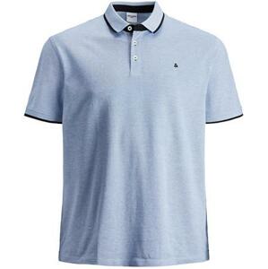 Jack&Jones PLUS Pánské polo triko Slim Fit JJEPAULOS 12143859 Bright Cobalt 3XL, XXXL