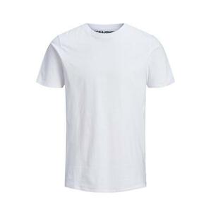 Jack&Jones PLUS Pánské triko JJEORGANIC Regular Fit 12158482 White 5XL