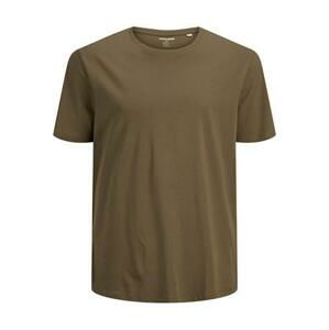 Jack&Jones PLUS Pánské triko JJEORGANIC Regular Fit 12158482 Olive Night 4XL, XXXXL