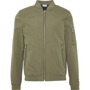 Jack&Jones Pánská bunda JJERUSH BOMBER 12165203 Dusky Green M