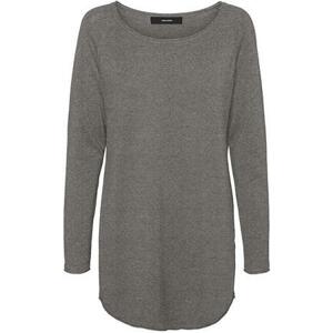 Vero Moda Dámský svetr VMNELLIE Relaxed Fit 10220902 Medium Grey Melange XS