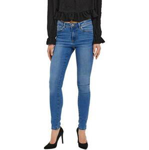 Vero Moda Dámské džíny VMTANYA Skinny Fit 10261346 Medium Blue Denim XL/30