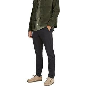 Jack&Jones Pánské kalhoty JPSTMARCO Slim Fit 12174152 Black 27/32