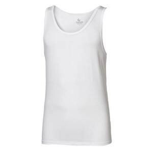 PROGRESS SINGLET mens bamboo singlet XXL bílá