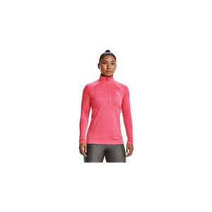 Under Armour Lehká dámská mikina New Tech 1/2 Zip - Twist pink L, Růžová