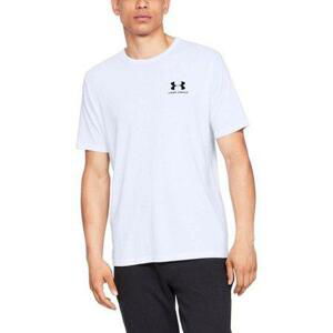 Under Armour Pánské triko Sportstyle Left Chest SS white /  / black L