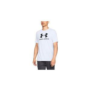 Under Armour Pánské triko SPORTSTYLE LOGO SS - velikost XS white L, Bílá