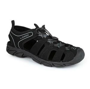 Loap boty pánské BONER sandály černo/šedé 42