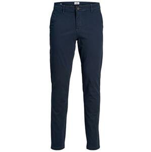 Jack&Jones Pánské kalhoty JJIMARCO JJDAVE Slim Fit 12174309 Navy Blazer 30/34