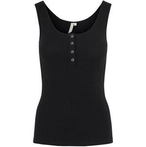 Pieces Dámské tílko PCKITTE Slim Fit 17101438 Black L